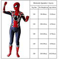 Miniatyrbillede 5 af 5: Jern Jumpsuit Superhelt Kostume Fancy Up Performance Bodysuit Til Børn 3-4 Years