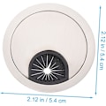 Miniatyrbilde 2 av 8: Runde Kabelhull Deksel 3 stk Skrivebord Grommets Ledningsorganisator for Hjemmekontor Studier