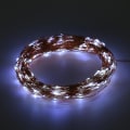 Miniatyrbilde 1 av 5: Solcelled Varmt Hvit 15m 150LED Kobbertråd Fe-lysstreng