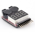 Miniatyrbillede 2 af 5: 1-8s Lipo Li-ion Fe Batterispændingstester Buzzer Alarm