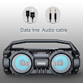 Miniatyrbild 5 av 5: Bluetooth-högtalare Bärbar Kraftfull Subwoofer Utomhus Boombox