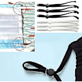 Miniatyrbilde 4 av 5: 100pk Elastisk båndsnøre med spenne for DIY-masker