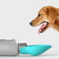 Miniatyrbillede 2 af 5: Pet Vanddispenser Feeder Beholder Bærbar Med Drikkestål Skål Udendørs Vandreture