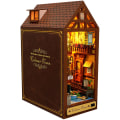 Miniatyrbillede 1 af 5: DIY Bog Nook Miniature Kit 3D Træ Firefly Skov Dekoration