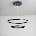 Miniatyrbillede 3 af 4: 1-lyset 60cm Justerbar Lysekrone Aluminium Akryl Cirkel