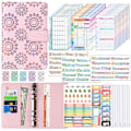 Miniatyrbillede 1 af 5: Budget Binder med Lynlåsekonvolutter, A8 Lommer Planlægger Kontanter Konvolutter Pink