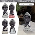 Miniatyrbilde 2 av 5: Keramisk Buddha-statue Meditasjonsfigur, For Te-brett Kjæledyr