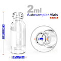Miniatyrbilde 2 av 5: 100 stk Autosampler 2ml HPLC 9-425 Glass Vial Flasker