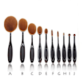 Miniatyrbillede 5 af 5: Skønhed Tandbørste Formet Foundation Makeup Oval Pensler 10 stk