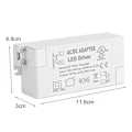 Miniatyrbillede 2 af 4: 6W LED Driver AC DC Adapter til 12V DC
