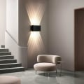 Pikkukuva 3 / 5: 3-valoiset 17 cm LED-seinävalot, Geometrinen, Vedenkestävä