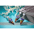 Miniatyrbilde 2 av 5: Chakra Krystallpendel Sekskantet Reiki Healing Krystallspisser Edelsten Divinasjonspendel