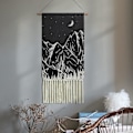 Miniatyrbillede 3 af 5: Vægophængt Tapestry Sort Boho
