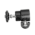 Miniatyrbillede 4 af 5: Metal Mini Kuglehoved Blitzbeslag Holder Skrue Til Kamera Stativ Hotshoe (1 Styk, Sort)