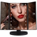 Miniatyrbillede 2 af 4: Belyst Sminke Spejl 22 LED Lys 180 Rotation 1x/2x/3x
