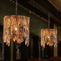 Pikkukuva 4 / 5: LED-riipusvalaisin 40 cm, saari-design, puu ja bambu, vintage