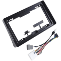 Miniatyrbillede 3 af 5: 9 Tommer Bilradio Ramme Til Navara D40 2006-2012 Dash Kit Installation Facia Konsol Bezel Adapter