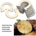 Miniatyrbilde 3 av 5: 36 stk Treplater Hesteskoform Pynt Ubehandlet DIY