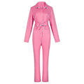 Miniatyrbild 3 av 5: V-ringad Jumpsuit med Sash 70-tal 80-tal Hippie Overalls Vuxen Kvinna Cowgirl Kostym M