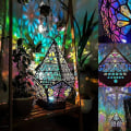 Miniatyrbilde 4 av 5: LED Fargerike Diamantlys Polarstjerne Gulvlampe Bohemia Dekor Gulvlampe