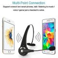Pikkukuva 2 / 2: Langaton kuulokemikrofoni kuorma-autonkuljettajille, melunvaimennus, yläkorva, Bluetooth-kuulokkeet, latausasema - yuhao White