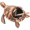 Miniatyrbilde 1 av 4: Smoe Turtle Skrivebordsaskebeholder i Metall Anti-fall Multifunksjonell Praktisk Red