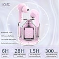 Miniatyrbillede 2 af 5: Cy-t2 Trådløse Bluetooth Headset Transparent Enc Høretelefoner Led Power Digital Display Stereo Lyd Øretelefoner Til Sport Arbejde (dp)