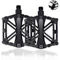 Miniatyrbillede 1 af 2: Cykelpedal 0,88lb Par Aluminium Legering Du Lejer 9/16 MTB Vej