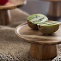 Miniatyrbillede 3 af 4: Høj Stativ Træ Kageplade Mad Servering Dessertbakke