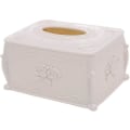 Miniatyrbilde 1 av 2: Vevboks i plast, beige, enkel nordisk serviettboks