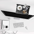 Miniatyrbilde 2 av 4: Holdbar TV-skjermstativ, Laptop-stativ, Skrivebordstativ, Oppbevaringshylle (1 stk, svart)