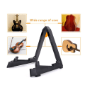 Miniatyrbilde 4 av 5: Gitarstativ, sammenleggbart instrumentstativ i ABS-materiale for akustisk gitar