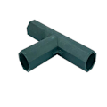 Miniatyrbillede 4 af 5: 16mm Plast Havegitterforbindelser til Have, Grøntsags Have, Klatreplanter, Markise, Rør, Stang, Forbindelsesled 1stk Grøn