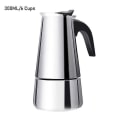 Miniatyrbillede 4 af 4: Rustfrit Stål Kaffe Pot Moka Pot Espresso Percolator