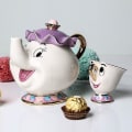 Miniatyrbild 2 av 5: Keramisk teservis Skönheten och Odjuret Tekanna Mugg 3D Tekanna Set Kaffe