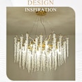 Miniatyrbillede 5 af 5: 60cm Unik Design Lysekrone Aluminium Led Nordisk Stil