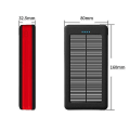 Miniatyrbillede 4 af 5: 30000mah Powerbank med 4 Porte - Indbygget Lommelygte - Ekstern Nødstrømsbatteri Batterilader Charger1pcs-sort rød