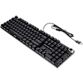Miniatyrbild 1 av 8: Ergonomiskt tangentbord Ergonomiskt RGB-bakgrundsbelyst mekaniskt speltangentbord 104 tangenter Trådbundet USB-speldator tangentbord