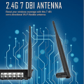 Miniatyrbillede 1 af 5: 2,4 GHz 7dBi WiFi Antenneforstærker RP-SMA til Router