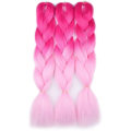 Miniatyrbild 1 av 4: Chuyao 3-pack 24 tum Syntetiskt Ombre Jumbo Fläthår Extension