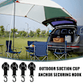 Miniatyrbilde 2 av 5: 6 stk Bil Sugkopp Anker Camping Sugkopper, Multifunksjonell Heavy Duty Sugkopp