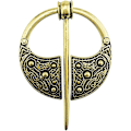 Miniatyrbillede 1 af 5: Viking Brosche Nål Spænde Tøj Kappe Nål Sjal Halsklæde Brosche Smykker Style2- Bronze