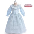 Miniatyrbillede 3 af 5: Piges Børne Kostume Med Pandebånd Ydeevne Puff Ærme 4-5 Years