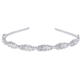 Miniatyrbilde 1 av 5: Blomsterdesign Rhinestone Krystall Bryllupshodeband Brudesmykker Enkelt Design Bryllupshodeband