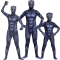 Miniatyrbilde 2 av 4: Panther Kids Gutter for Gutter Superhelt Fancy Up Jumpsuit Performance Outfit Gif 5-6 Years