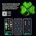Miniatyrbilde 5 av 5: Julegardinlys Smart LED RGB Farge 1x1