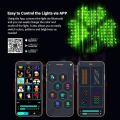 Miniatyrbilde 5 av 5: Julegardinlys Smart LED RGB Farge Bluetooth