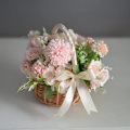 Miniatyrbillede 3 af 5: Flettet Rattan Blomsterkurve, Pil Håndflettet Kurve