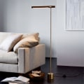 Miniatyrbillede 3 af 5: Valnød Gulvlampe Stue Soveværelse Sengelampe Kreativ