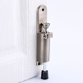 Miniatyrbillede 2 af 5: Hjemmefodbetjent Kickdown Dørstopper En-tryks Flip Dørholder Lydløs Buffer Brushed Nickel